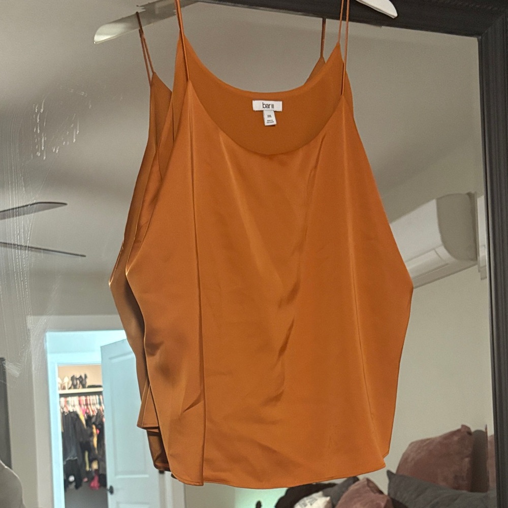 Bar III Orange Camisole Top